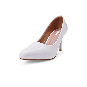 ELLE Womens Solid Stiletto Heel Slip-On Pumps