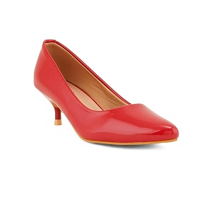 ELLE Womens Solid Stiletto Heel Slip-On Pumps