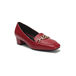 ELLE Womens Square Toe Block Heels Slip-On