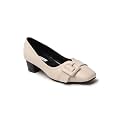ELLE Women39s Square Toe Block Heels Slip-On