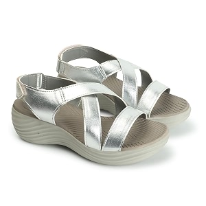 ELLE Womens Strappy Wedge heel Sandals