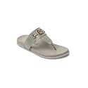 ELLE Womens Flats Thong-Strap Sandals with Equestrian-Style