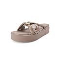 ELLE Women Textured Platform heel sandal with