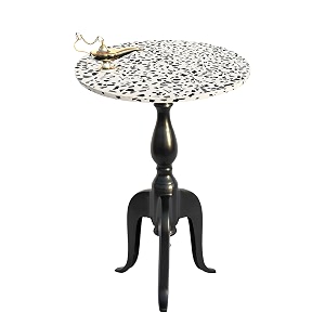 black round side table with wood amp resin top resin