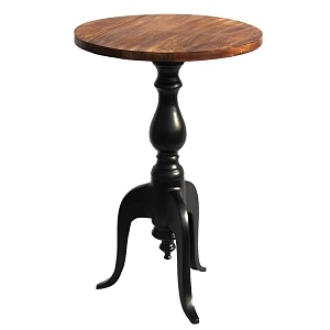 black round side table with wood amp resin top wood