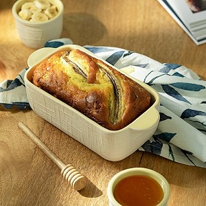 ellementry butter up ceramic loaf pan - 1000 ml nonstick bread mould cake tin amp baking tray microwave amp oven safe ceramic bakeware bread loaf pan for baking essentials