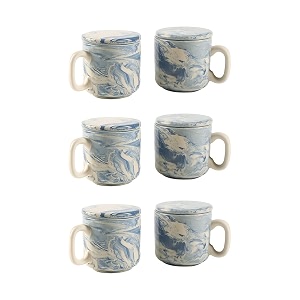 ellementry earth ceramic mug set of 2 150 ml  mugs for coffee tea and milk  microwave safe cup set  cofee mug with lid for office home and travel  chip resistant  birthday gift pack of 3