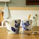 Ellementry Magnolia Coffee Mug Set of 2, Stylish Ceramic Mug for Coffee, Tea &amp; Milk | Dishwasher Safe Trendy Everyday Use Coffee Cup for Office &amp; Home, Perfect for House Warming &amp; Birthday Gift