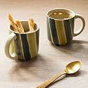 Ellementry Olive Coffee Mug Set of 2 (150 ml Each), Stylish Ceramic Mug for Coffee, Tea &amp; Milk | Dishwasher Safe Trendy Everyday Use Cup for Office, Home &amp; Travel, Perfect for House Warming Gift