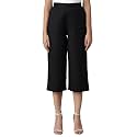 Black Calf Length Culottes