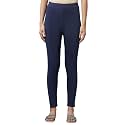 Elleven Women Navy Skin Fit Cotton Lycra Tights