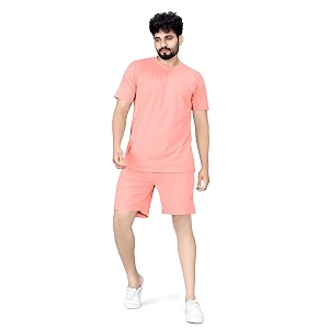 ELLITI Cotton Blend Solid Casual Round Neck