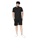 ELLITI Cotton Blend Solid Casual Round Neck