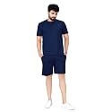 ELLITI Cotton Blend Solid Casual Round Neck