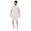 ELLITI Cotton Blend Solid Casual Round Neck