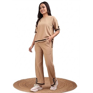 ELLITI Womens Co-ord Set Down Short Sleeve