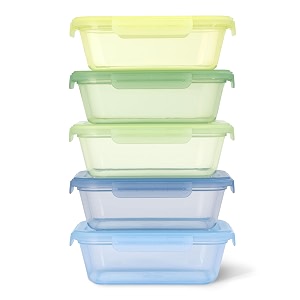 ello snap amp nest 10-piece 45 cup plastic meal prep set reusable food containers for healthy eating freezer dishwasher safe seafoam