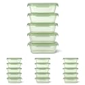 Ello Snap & Nest 4.5 Cup Plastic Set, 10 Piece, Sage, Meal Prep (Pack of 4)