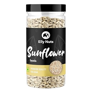 elly nuts raw sunflower seeds for eating  protein and fibre rich superfood healthy seeds jar pack 500 gram sunflower seeds