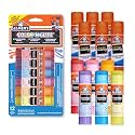 Elmer’s Color 'n Glitz Glue Sticks, Washable, Assorted Colors, Includes Disappearing Purple, 6 Grams 12 Count - Stocking Stuffer, Vision Board, #1 Teacher Brand