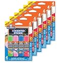 Elmer’s Scented Glue Sticks Washable Clear Assorted Scents 6 Grams 6 Packs of 4 (24 Total Count)