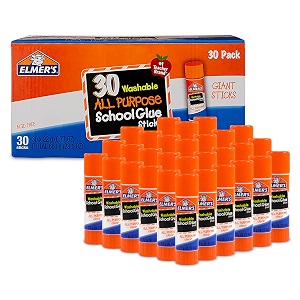 elmers epie599 all-purpose school glue sticks bulk packamp 30 per box