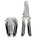 ELMVIA Multifunction Stainless Steel Wire Crimping Tool, Wire Cutter, Wire Crimper, Cable Stripper, Wiring Tools and Multi-Function Hand Tool (Black wire)