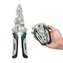 ELMVIA Multifunction Stainless Steel Wire Stripper/Wire Crimping Tool, Wire Cutter, Wire Crimper, Cable Stripper, Wiring Tools and Multi-Function Hand Tool (Green Wire Stripper)