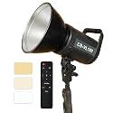 Eloies Continuous CB-VL100W Photo & Video LED Light | Bowens Mount, 360° Free Rotation | Studio Fill Light for Professional Photography | Bi- Colour, 3200K-5500K Dimmable Remote Control - Warm White