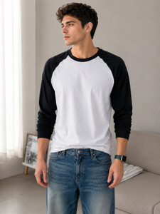 Else What Men Colorblock Round Neck