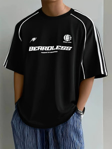 Else What Printed Men Round Neck