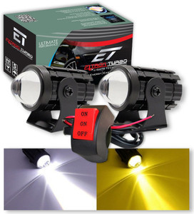 eltron turbo led fog light for bajaj hero honda ktm kawasaki royal enfield suzuki tvs universal for bike yamaha z4