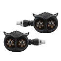 ELTRON TURBO Owl-Shaped LED Bike Indicator & Brake Light Waterproof Universal Fit for All Bike Models Bright Running Indicator Yellow, White and RED Runing Light (Pack of 1 Set)