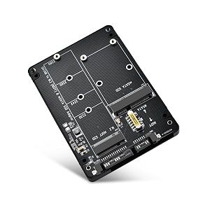 eluteng m2 to sata adapter - 2 in 1 converter for msatam2 ngff ssd to 2534 sata iii not for m key