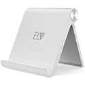ELV Foldable, Portable, Tablet/Phone Stand. Compatible Phone Holder for iPhone, Android, Samsung, Oneplus, Xiaomi, Oppo, Vivo, Asus. Perfect for Bed,Office, Home,Gift and Desktop (White) Tabletop