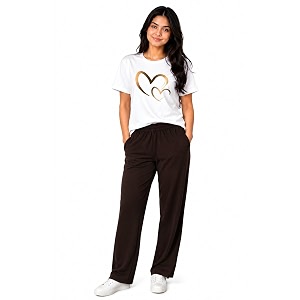 ELVIA Womens Pure Cotton Top and Pyjama