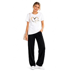ELVIA Womens Pure Cotton Top and Pyjama