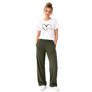 ELVIA Womens Pure Cotton Top and Pyjama