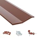 Elvone Garage Door Seal Top and Sides with Nails, 20 FT, Brown