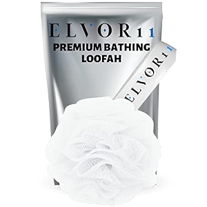 bath loofah bath shower loofah sponge scrubber exfoliator for women and men  bathing sponge  white