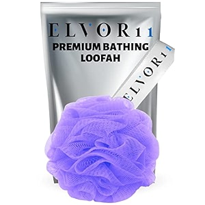 bath loofah bath shower loofah sponge scrubber exfoliator for women and men  bathing sponge  violet