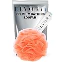 Bath Loofah |Bath Shower Loofah Sponge Scrubber Exfoliator for Women and Men | Bathing Sponge | (PEACH)………