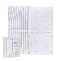 Ely’s &amp; Co. Changing Pad Cover, Diaper Changing Table Sheets, 2 Pack, Cradle Sheet Set for Baby Boys, 100% Jersey Knit Cotton, 32”x16”x5” Blue Dragonfly + Stripe Collection
