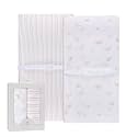 Ely’s & Co. Changing Pad Cover, Diaper Changing Table Sheets, 2 Pack, Cradle Sheet Set for Baby Girls, 100% Jersey Knit Cotton, 32”x16”x5” Pink Butterfly + Stripe Collection