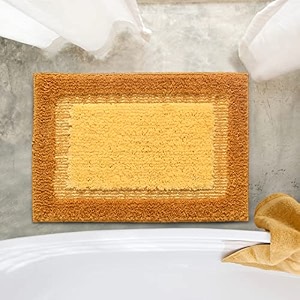 elyesse bath-door mat 40x58 cm antiskid amp washable by saral homeyellow