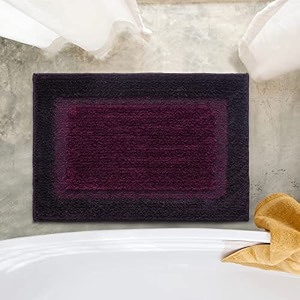 elyesse bath-door mat 40x58 cm antiskid amp washable by saral homepurple
