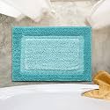 Elyesse Bath-Door Mat 40x58 cm. Antiskid &amp; Washable by Saral Home(Green)