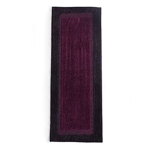 saral home easy living elyeese microfiber durable amp washable multipurpose bedside runner for homekitchenliving arealobbyoffice entrance with anti skid backing purple 40x110cm