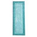 SARAL HOME EASY LIVING Elyeese Microfiber Durable & Washable Multipurpose Bedside Runner for Home/Kitchen/Living Area/Lobby/Office Entrance with Anti Skid Backing (Green, 40 Cm X 110 Cm)