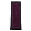 SARAL HOME EASY LIVING Elyeese Microfiber Durable &amp; Washable Multipurpose Bedside Runner for Home/Kitchen/Living Area/Lobby/Office Entrance with Anti Skid Backing (Purple, 40X110Cm)